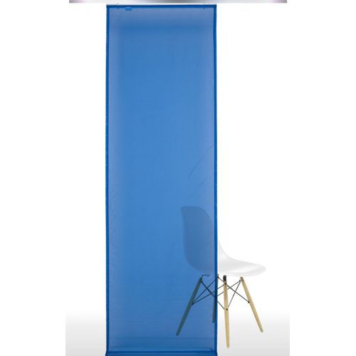 Schiebegardine LIEDECO Gr. 1, blau, B:60cm H:245cm, Polyester, Gardinen, HxB: 245x60, ohne Paneelwagen