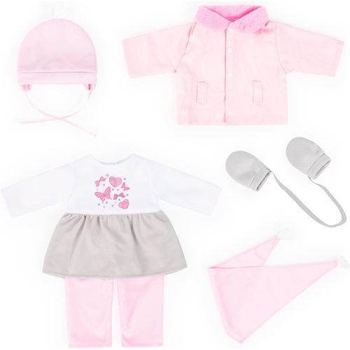 Puppenkleidung BAYER "Kleid/Hose rosa", rosa, Puppenkleidung, Kinder