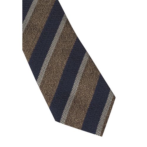 Krawatte ETERNA, Herren, Gr. One Size, blau (dunkelblau), 50% Baumwolle, 50% Seide, klassisch, Krawatten