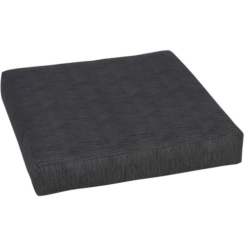 Sitzauflage GO-DE, grau (anthrazit), B:60cm H:12cm T:60cm, Polyester, Baumwolle, Polyurethan, Polsterauflagen, Maße ca.: 60 cm x 60 cm x 12 cm