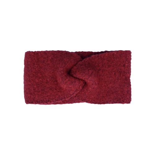 Stirnband CAPELLI NEW YORK, Damen, rot, Fleece, Kunstfaser, meliert, casual,klassisch,feminin, Mützen, mit Boucle-Optik