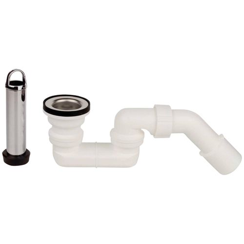 Siphon KIRCHHOFF, weiß, Kunststoff, Siphons, Standrohrventil, 1 1/2", mit Siphon