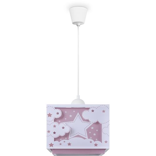 PACO HOME Pendelleuchte "GRETA", weiß, H: 24,5cm, Lampen, Kinderlampe