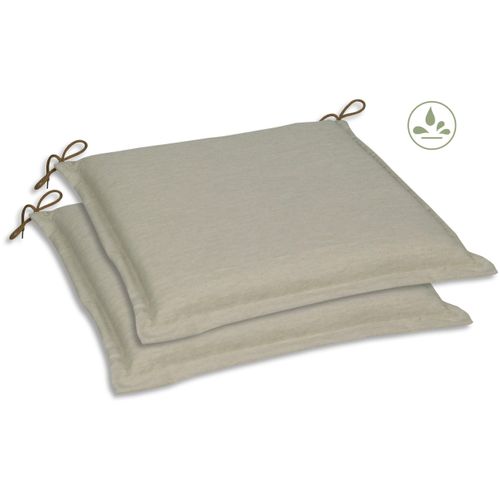 Sitzkissen GO-DE, beige (beige, unifarben), B:45cm L:47cm, Polyester, Dekokissen_Sitzkissen_Kissenhüllen, 45x47 cm, vielseitig einsetzbar, wasserabweisend