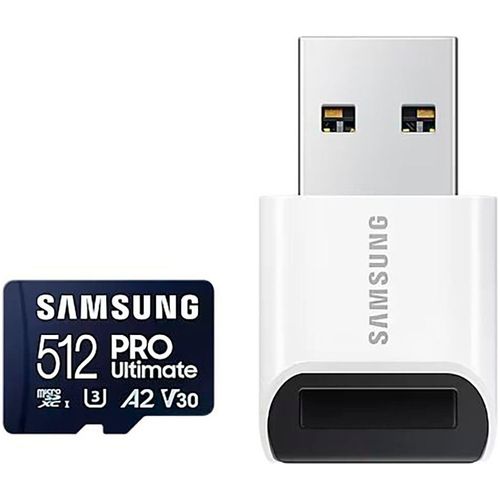 SAMSUNG Speicherkarte "PRO Ultimate microSD 128GB", blau, 512 GB, Speicherkarten
