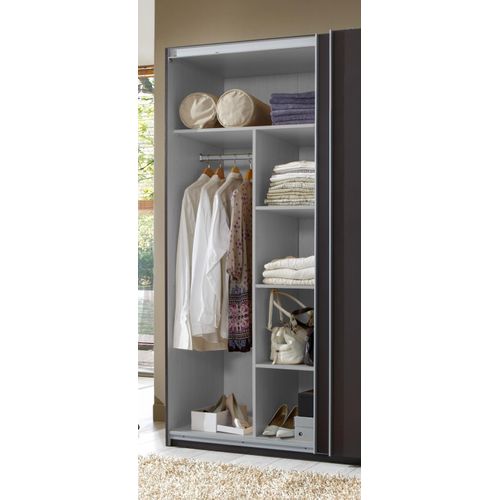 Inneneinteilung WIMEX, grau, B:87cm H:147cm T:50cm, Kunststoff, Metall, Schrankinneneinteiler, Kleiderschrank-Zubehör Inneneinteilung