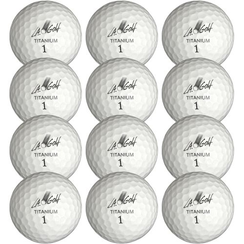 Golfball L.A. SPORTS "Golfbälle INCREDIBLE 12 Stück 3-lagige Titanium Soft", weiß, Bälle, 0,67 g, Ø:4cm