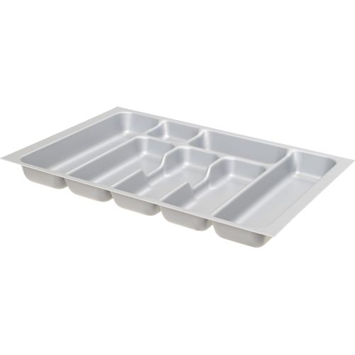 Besteckeinsatz OPTIFIT, grau, B:53,4cm H:5cm T:36,8cm, Schubladeneinsätze, Besteckeinsatz, Breite 60 cm, passend für Schubkästen der Serien Odense und Leer