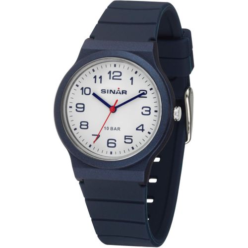 Quarzuhr SINAR, blau, Armbanduhren, Armbanduhr,Jugendliche,Damen, Kinder, bis10 bar wasserd., Geschenkidee