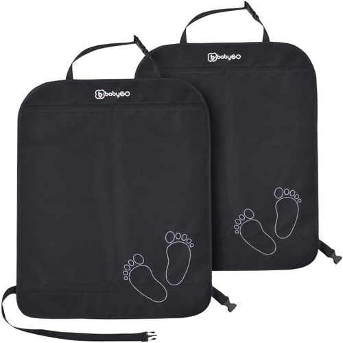 Auto-Rückenlehnenschutz BABYGO, Baby, schwarz, Oxford-Gewebe, Autositzschutz, 2er-Set