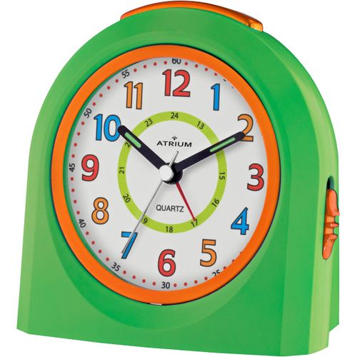Kinderwecker ATRIUM "A921-3", grün, Wecker, Kinder, Kinderwecker, Lernwecker, Geschenkidee, Schulanfang, Kinderzimmer