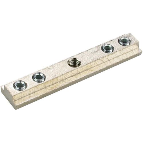 Verbinder LIEDECO, grau (nickelfarben), L:5cm Ø:2,8cm, Gardinenstangenhalterungen, für 28 mm Innenlaufprofile mit 6 mm Laufkanal