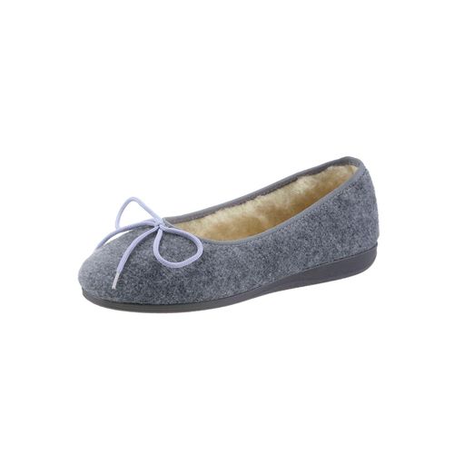 Hausschuh CLASSIC, Damen, Gr. 42, grau, Textil, Schuhe