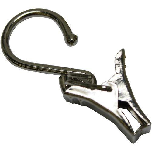 Seilklammern GARDINIA, silber (silberfarben), 20 St., Metall, Gardinenbefestigungen, Serie Seilspanngarnitur