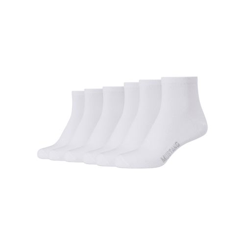 Kurzsocken MUSTANG, Damen, Gr. 35 (38), weiß, Baumwollmischung, unifarben, normal, Socken
