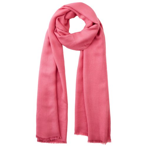 Schal LAURA SCOTT, Damen, pink, Web, Obermaterial: 100% Polyester, unifarben, casual, Modetücher, Schal-Tuch mit feinen Fransen - neue Farbe champagner