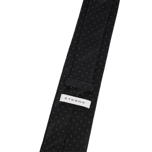 Krawatte ETERNA, Herren, Gr. One Size, grau (anthrazit), Seide, klassisch, Krawatten