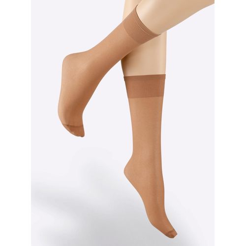 Kniestrümpfe DISÉE, Damen, Gr. 2, braun (camel), 100% Polyamid, Socken