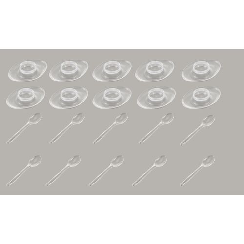 Eierbecher RUCO, transparent, B:8cm H:2,5cm Ø:10,5cm, Kunststoff, Eierbecher, Kunststoff