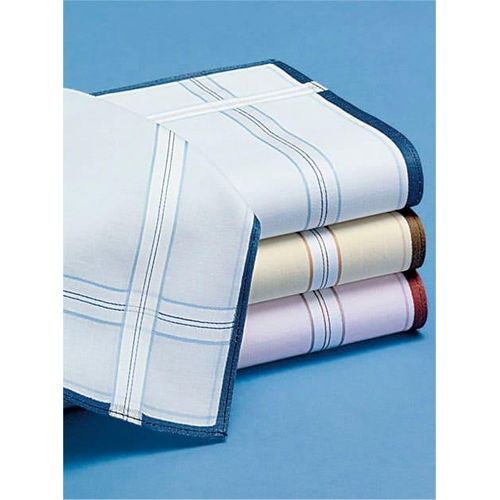 Taschentuch, Damen, Gr. 8-Stück-Packung, bunt (farbig, sortiert), Baumwolle, gemustert, Modetücher
