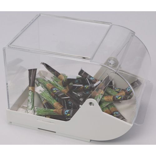 Aufbewahrungssystem APS, weiß, B:14cm H:15,5cm L:23cm, Kunststoff, Lebensmittelaufbewahrungsbehälter, universal einsetzbar, stapelbar, mit Klappe