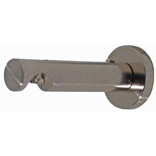 Träger INDEKO, silber (edelstahlfarben), Ø:1,6cm, Gardinenstangenhalterungen, ø 16 mm für Innenlaufsysteme
