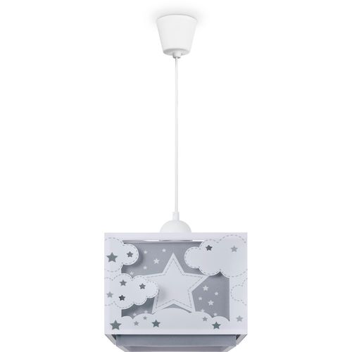 PACO HOME Pendelleuchte "GRETA", weiß, H: 24,5cm, Lampen, Kinderlampe