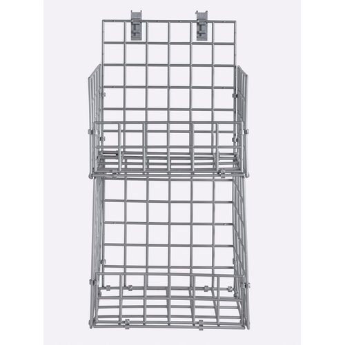 Regal HEINE HOME, silber (silberfarben), B:32cm H:63cm T:22cm, Kunststoff, Regale