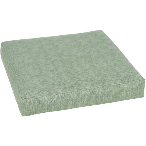 Sitzauflage GO-DE, grün, B:60cm H:12cm T:60cm, Polyester, Baumwolle, Polyurethan, Polsterauflagen, Maße ca.: 60 cm x 60 cm x 12 cm