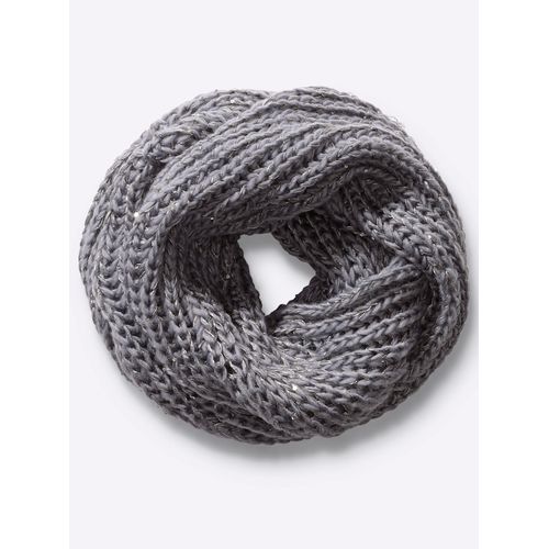 Loop HEINE, Damen, grau (silbergrau), Polyester, Modetücher
