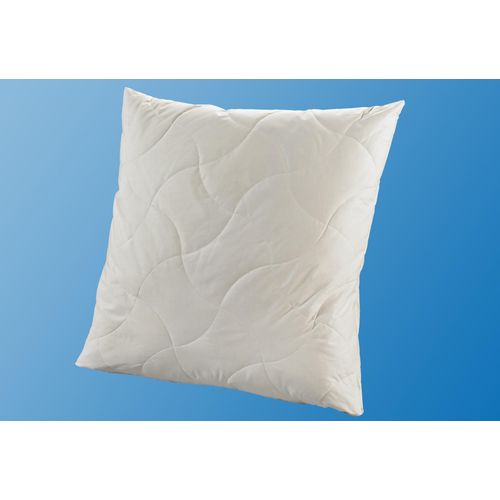 Naturfaserkopfkissen FAN "TENCEL/Leinen", beige (creme), B:80cm L:80cm, Bezug: 50% Leinen, 50% Lyocell. Füllung: 100% Polyester, Kopfkissen, natürlich, kühlendes Schlafklima