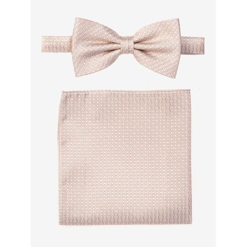 Fliege MONTI, Damen, beige, Seide, gemustert, casual,klassisch, Fliegen, mit passendem Einstecktuch