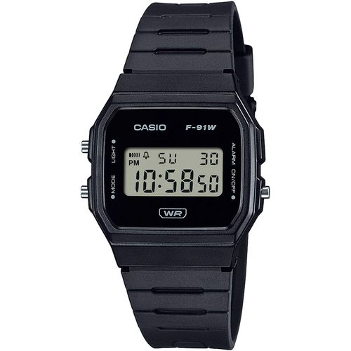 Chronograph, schwarz, CASIO TIMELESS COLLECTION, Armbanduhren, Damen, Quarzuhr, Armbanduhr, Damenuhr, Herrenuhr, Digitaluhr, Resinarmband