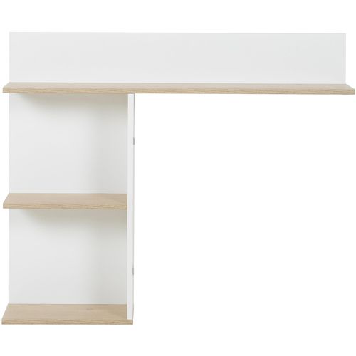 Bettaufsatz GAMI "Kosy Kopfteil", weiß (weiß und kastanie natur), B:104cm H:86cm T:18cm, Holzwerkstoff, Möbelaufsätze