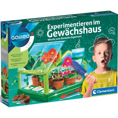 Experimentierkasten CLEMENTONI "Galileo, Experimentieren im Gewächshaus", bunt, Experimentierkästen, Kinder, Made in Europe
