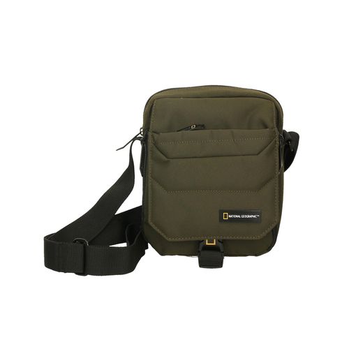 Schultertasche NATIONAL GEOGRAPHIC "Pro", Damen, Gr. B/H/T: 16,5cm x 21cm x 21cm, grün (khaki), Nylon, Taschen Schultertasche, mit verstellbarem Schultergurt