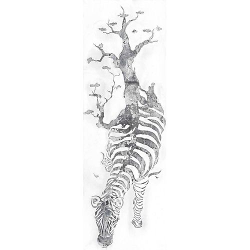 Wandbild KAYOOM, silber (farbe bild(er): silber), Ø, Zebras, Bilder