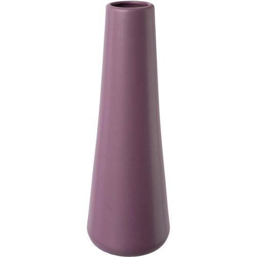 Dekovase CREATIV DECO, lila (aubergine), H:37,00cm Ø:12,00cm, Porzellan, Vasen, besondere Oberflächenstruktur