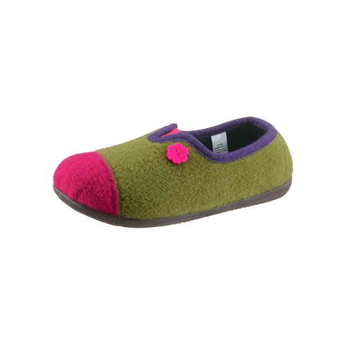 Hausschuh LANDGRAF, Damen, Gr. 39, grün, Filz, sportlich, Schuhe
