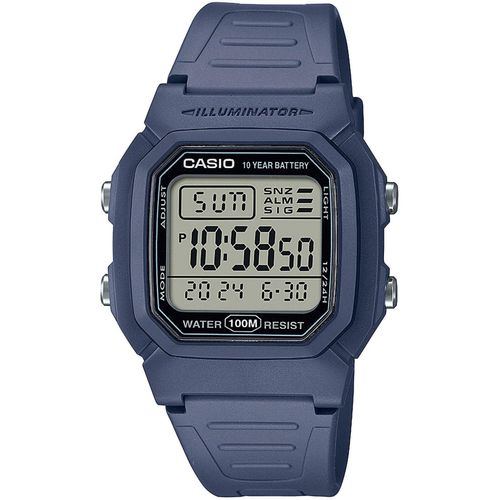 Chronograph, blau (rauchblau), CASIO TIMELESS COLLECTION, Armbanduhren, Herren, Quarzuhr, Armbanduhr, Herrenuhr, Digitaluhr, Kalender, Stoppfunktion