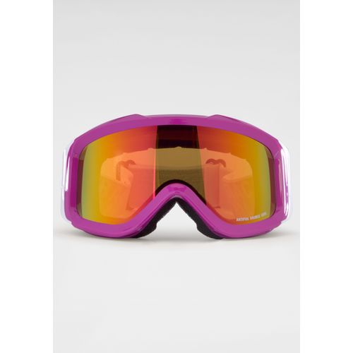 Skibrille, pink (pink, schwar), BACK IN BLACK EYEWEAR, Sportbrillen, Antifog double Lens