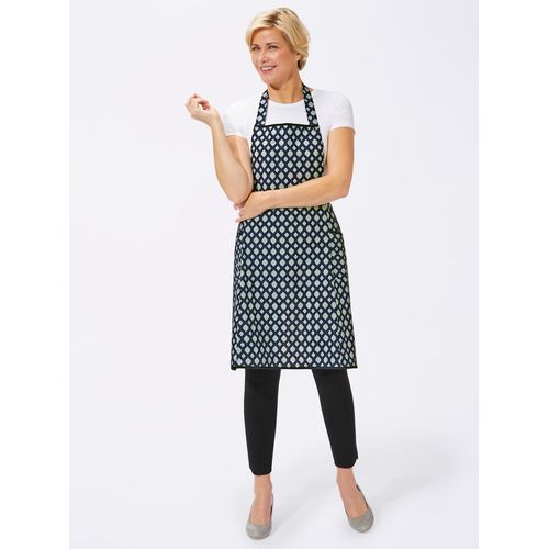 Kochschürze CLASSIC BASICS, Damen, blau (marine raute), Baumwolle, Schürzen