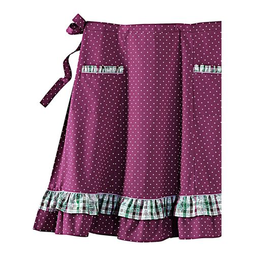 Kochschürze CLASSIC BASICS, Damen, lila (lila, getupft, lila, kariert), Baumwolle, Schürzen