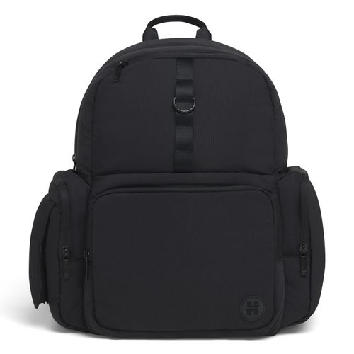 Wickeltasche HUGGIES BABYWEAR, Baby, schwarz, Canvas, Nylon, mehrfarbig, Taschen, inklusive Wickelunterlage, ohne abgebildete Accessories