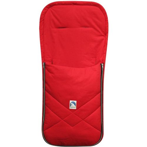 Fußsack HEITMANN FELLE "Eisbärchen - Sommerfußsack", rot, B:42cm L:94cm, Baumwolle, Polyester, Fußsäcke, leichte Ausführung, ideal im Sommer, für Kinderwagen & Buggy, waschbar