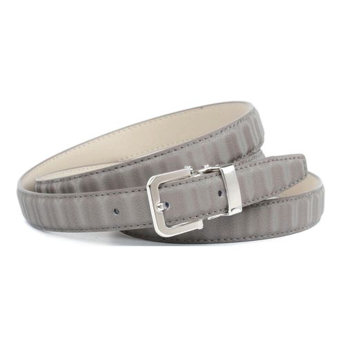 Ledergürtel ANTHONI CROWN, Damen, Gr. 80, grau, Leder, gemustert, Gürtel, Gürtel aus innovativem Leder in 3D-Optik in grau