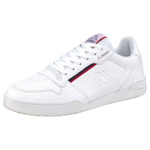 Sneaker KAPPA, Gr. 39, weiß (weiß, rot), Synthetik, Textil, kontrastfarbene Details, sportlich, Schuhe