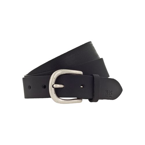 Ledergürtel H.I.S, Damen, Gr. 115, schwarz, Rindsleder, casual,modisch, Gürtel, in verschiedenen Farben mit dezenter Markenprägung - NEU bis Gr. 125