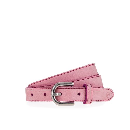 Ledergürtel TAMARIS, Damen, Gr. 115, rosa, Leder, unifarben, feminin, Gürtel, mit Kontrastnaht