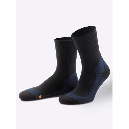 Wandersocken CAMANO, Damen, Gr. 1, blau (marine), 34% Polyester, 33% Polyacryl, 21% Polyamid, 10% Wolle, 2% Elasthan, Socken